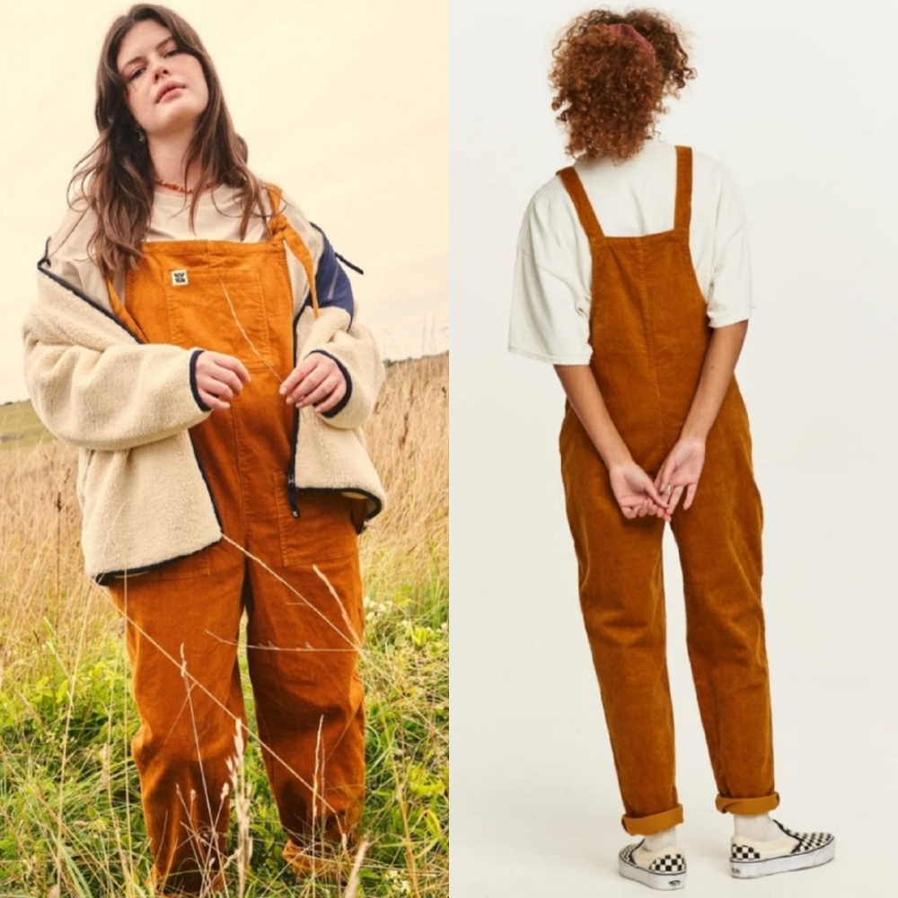 Lucy & Yak Mustard Corduroy Overalls